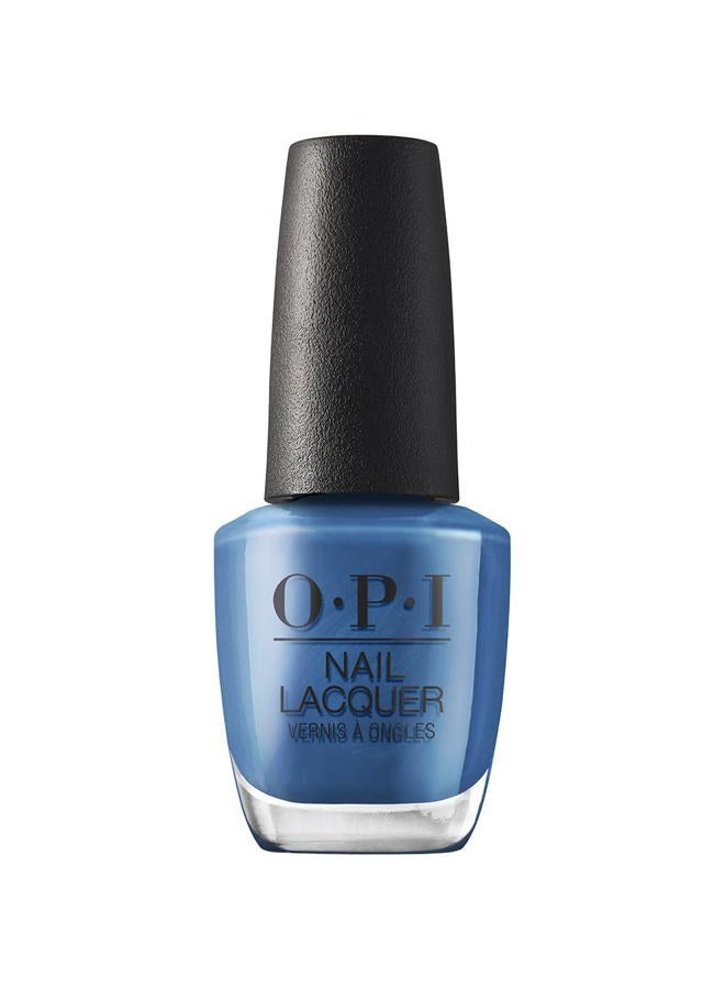 OPI Nail Lacquer Suzi Takes a Sound Bath | Opaque Bright Blue Pearl Chip Resistant Nail Polish | Fall Wonders Collection - Image 1
