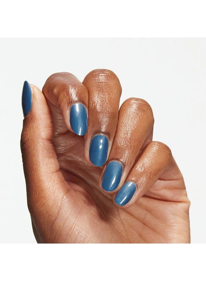 OPI Nail Lacquer Suzi Takes a Sound Bath | Opaque Bright Blue Pearl Chip Resistant Nail Polish | Fall Wonders Collection - Image 4