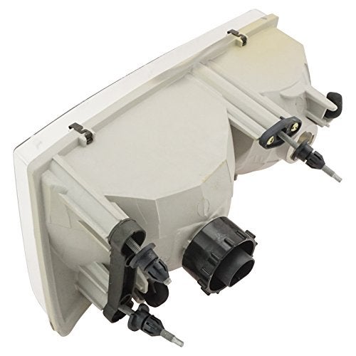 TRQ 2 Piece Headlight Assembly Set Chrome Bezel Driver & Passenger Side Compatible with Mercury Grand Marquis 1998-2002 FO2502149 FO2503149 YW3Z13008BB YW3Z13008CB F8MZ13008AA F8MZ13008BA - Image 5