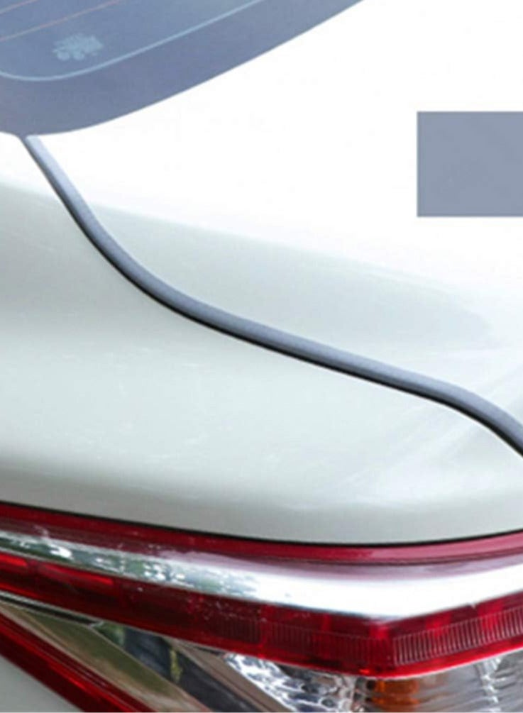 33 قدم (10 متر) واقي حافة باب السيارة على شكل حرف U واقي مطاطي لباب السيارة واقي باب السيارة مضاد للتصادمات مشابك مطاطية مناسبة لباب السيارة رمادي - Image 4