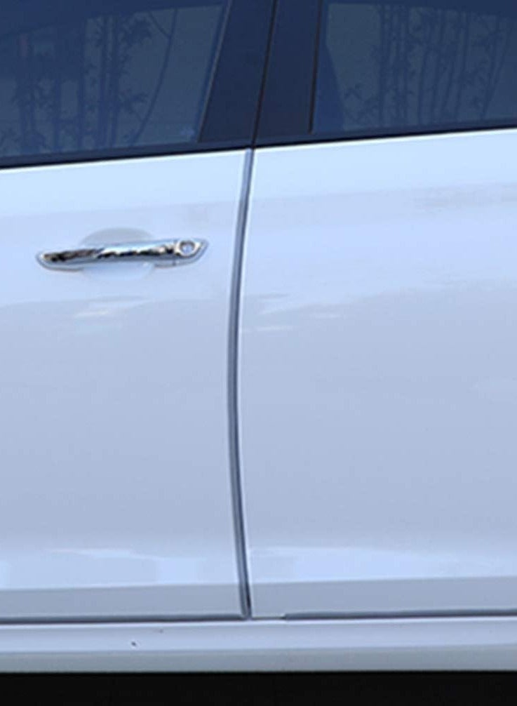 33 قدم (10 متر) واقي حافة باب السيارة على شكل حرف U واقي مطاطي لباب السيارة واقي باب السيارة مضاد للتصادمات مشابك مطاطية مناسبة لباب السيارة رمادي - Image 5