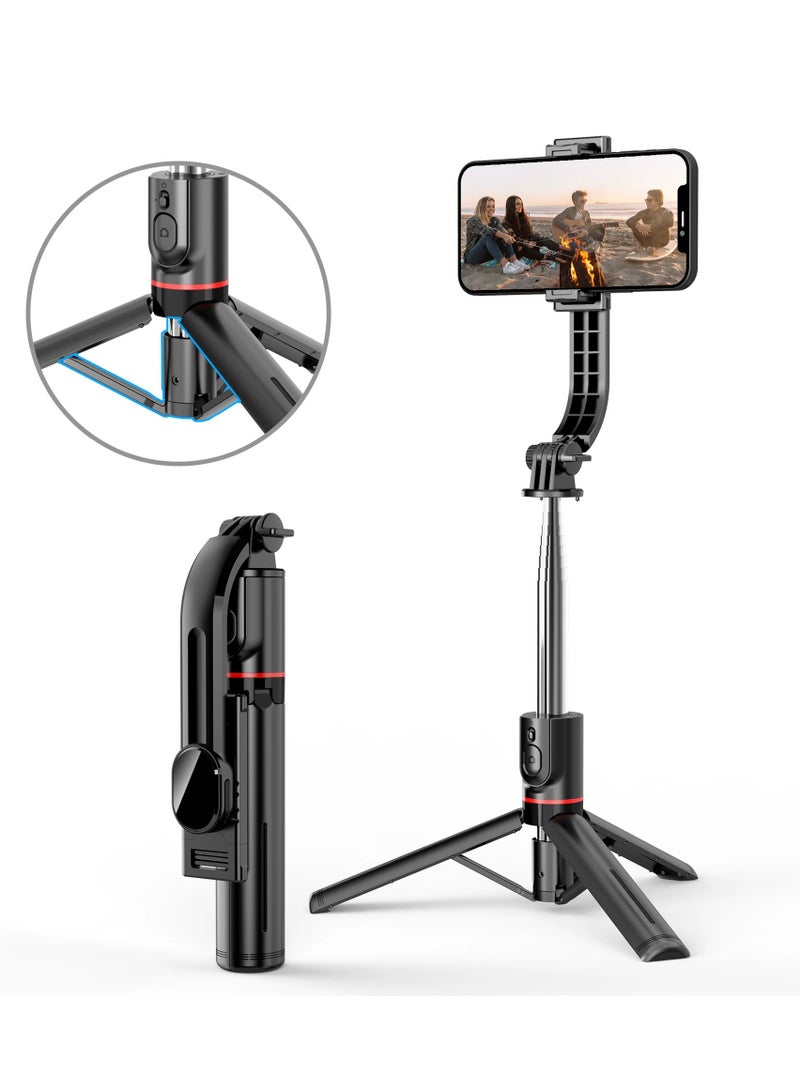 Selfie Stick Tripod with  Light ,  with Wireless Remote, Portable Phone Tripod Extendable Selfie Stick for GoPro/Travel/Vlog/Video/Tiktok/Live Streaming,Maximum Height 114 Centimeters - Image 4