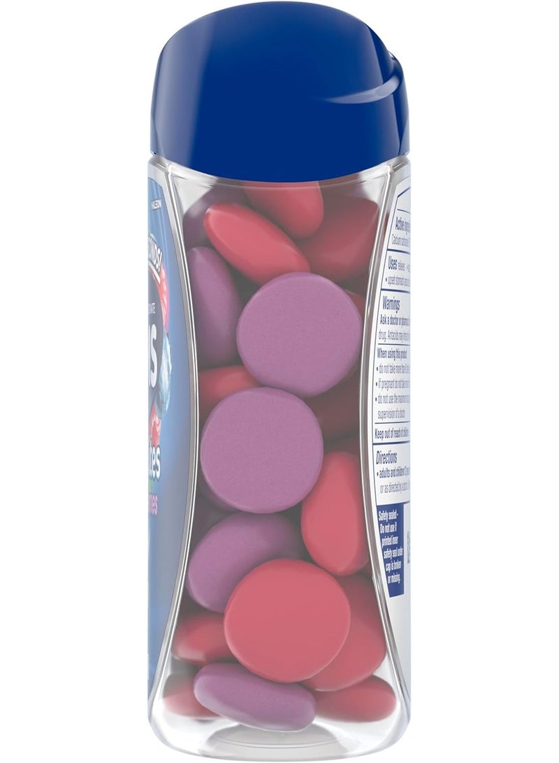 TUMS Chewy Bites Antacid Tablets for Chewable Heartburn Relief and Acid Indigestion Relief, Assorted Berries - 60 Count - Image 4