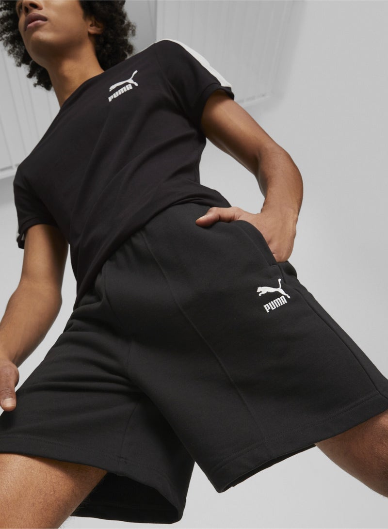 PUMA Classics Pintuck Mens 8" Shorts  - Image 4