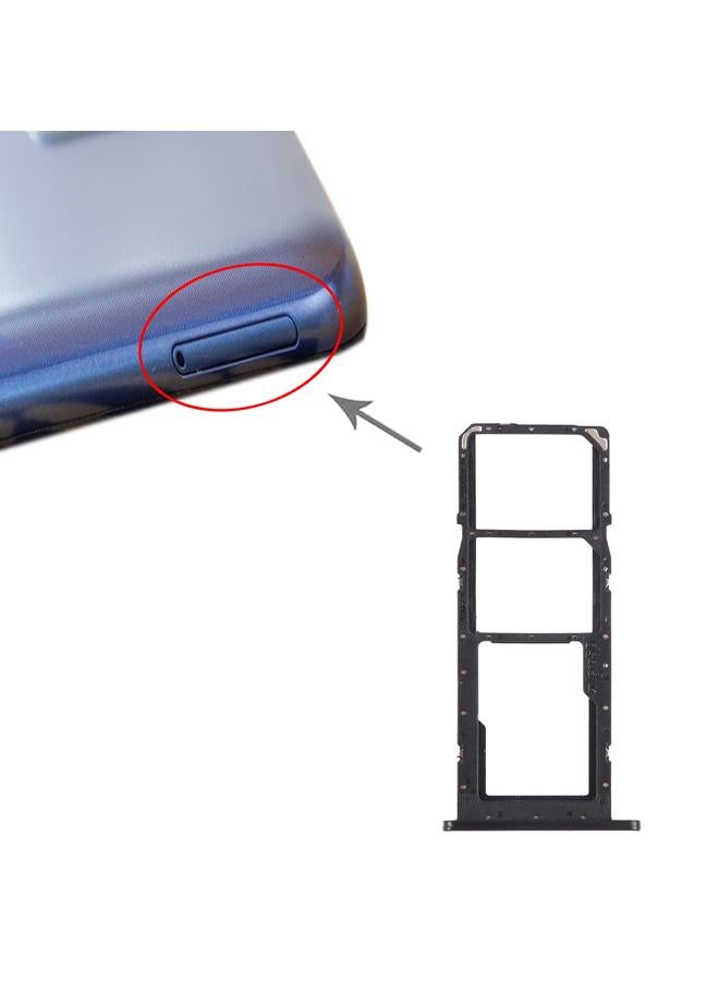 إيروريكس لـ Samsung Galaxy A02s SM-A025 درج بطاقة SIM + درج بطاقة SIM + درج بطاقة Micro SD (أسود) - Image 4