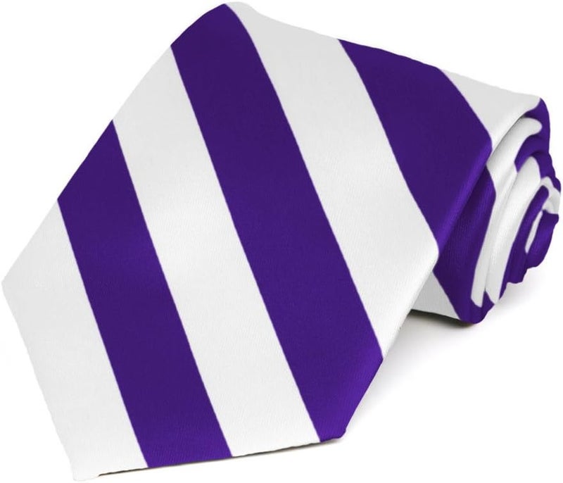 tiemart Men's Striped Tie Standard Length - Image 1