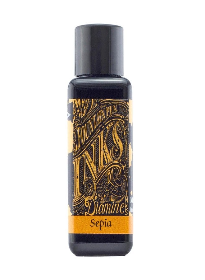 Diamine 30ml Sepia Fountain Pen Ink Bottle - Image 1
