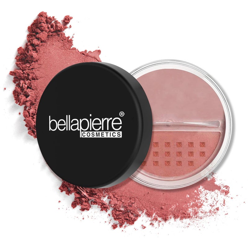 Bellapierre Mineral Blush â€“ Loose Powder Blush, Lightweight Cheek Color, Warm Dewy Finish, Talc-Free, Hypoallergenic & Non-Toxic â€“ 0.3 oz â€“ Desert Rose - Image 1