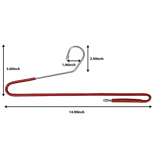 ROLLYWARE [10-Pack] ROLLYWARE Saree Hanger with Lockable Technology- Premium Non-Slip Stainless Steel Hanger for Sarees, Pants, Trouser, Velvet, Scarfs & Other Clothes - Image 3