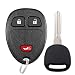 LYFUCESS Key Fob Remote Replacement Fits for Chevy Silverado 1500 2500 Tahoe Suburban Avalanche Equinox GMC Sierra Acadia Yukon XL 2007 2008 2009 2010 2011 2012 2013 Express Traverse Keyless Entry 2 PCS - Image 2