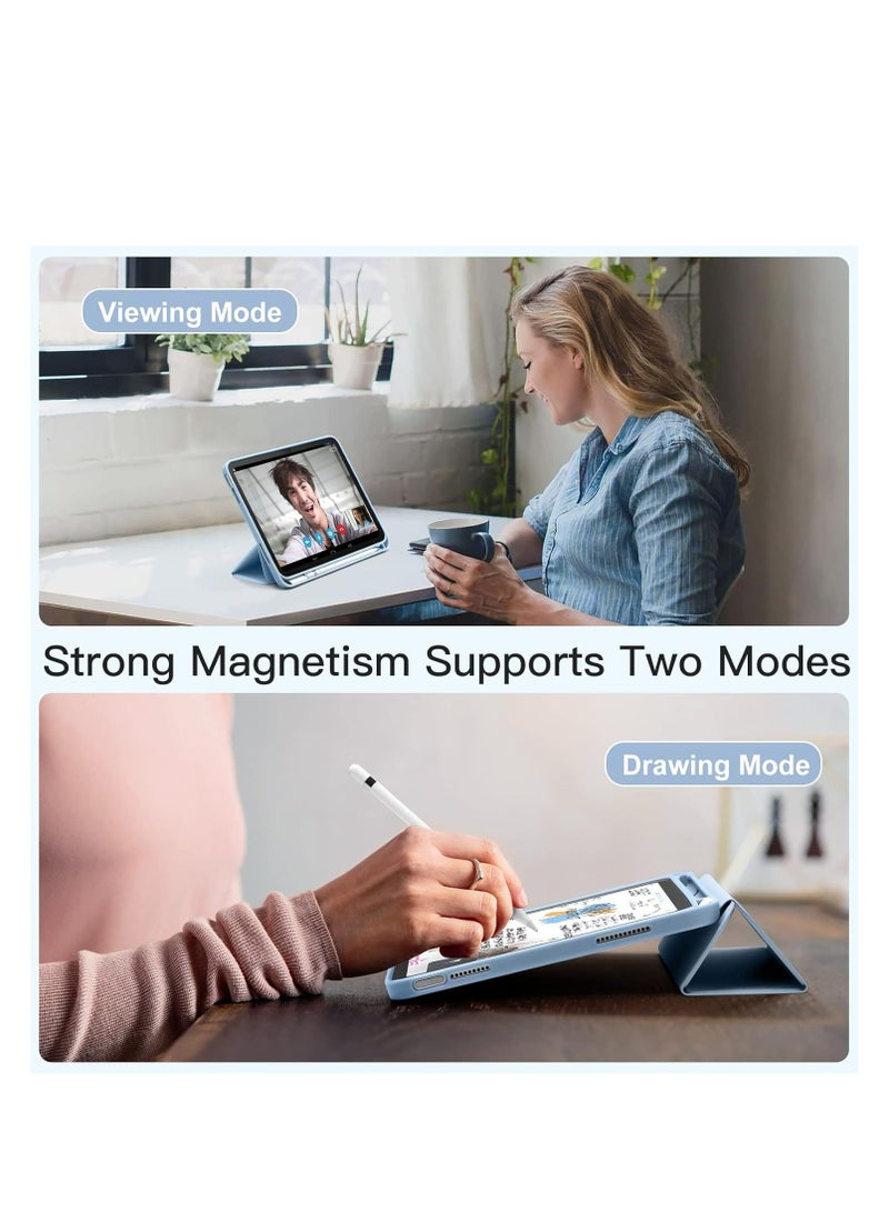 Ultra-thin tri-fold Stand Protective Cover Suitable for ipad Mini 6/7【8.3inch】, soft silicone smart flip tablet protective cover, automatic wake-up/sleep - Image 2
