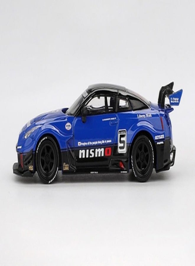 MINI GT 35GT-RR Ver.2 LB-Silhouette Works GT #5 Blue with Black Top Limited Edition 1/64 Diecast Model Car MGT01124 - Image 4