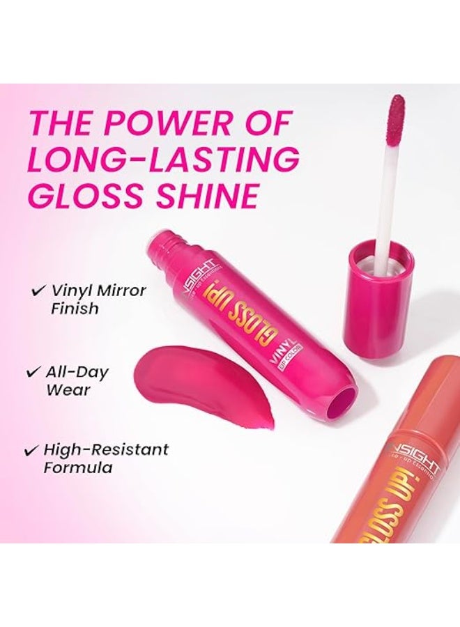 INSIGHT Gloss Up Lip Color - Crimson Dream | High-Gloss Finish | Non-Transfer | Smudge Proof | Rich Pigmentation | Lightweight, Long-Lasting Formula | All-Day Comfortable Wear (4g) - Image 4