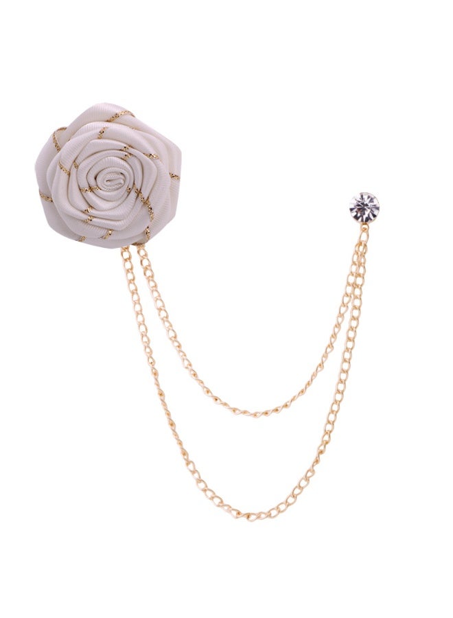 Shougu New Style Handmade Fabric Suit Accessories Tassel Flower Brooch Chest Flower 