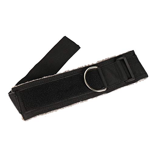 MOOCY Gym Ankle Straps for Cable Machines Attachment, Adjustable Ankle Cuffs for Cable Machine, fluff Padded Cable Ankle Strap for Kickbacks and Glute Workouts, Leg Straps for Working Out (Dark Grey - Image 3
