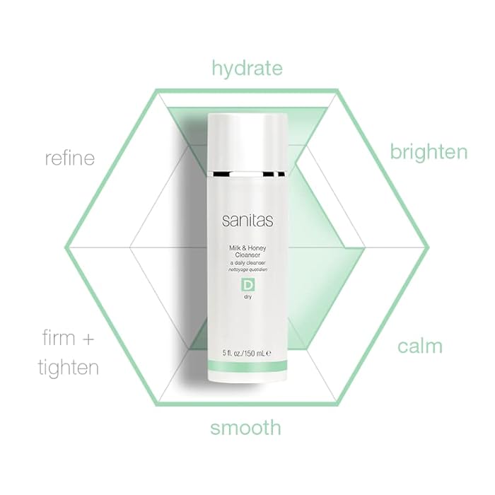 Sanitas Skincare Milk & Honey Cleanser, Rich, Restorative Cleanser, Cleanser for Dry Skin, 5 Ounces - Image 4