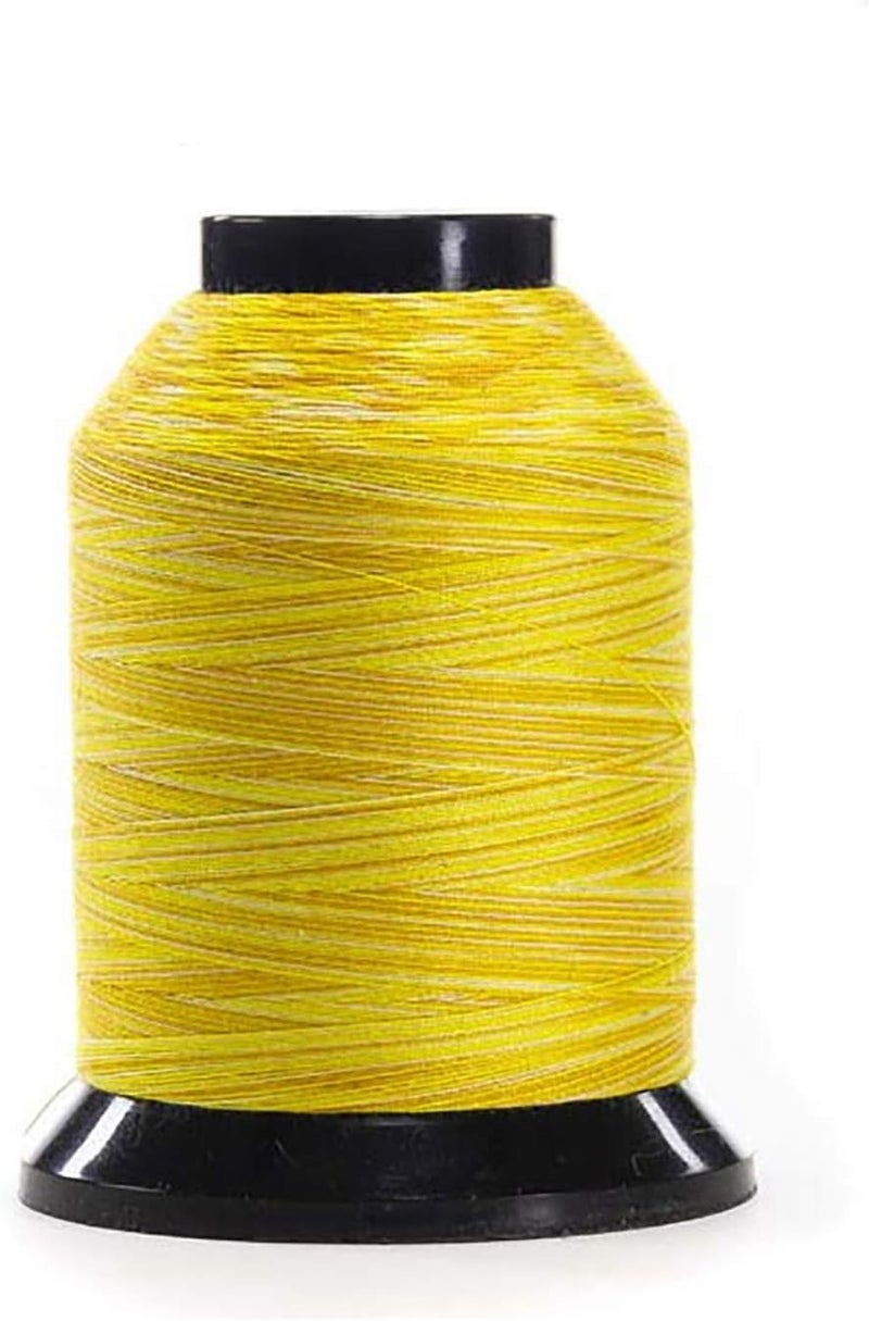 FINESSE Variegated Thread | 100% Polyester, 3ply, 50wt | 1100yds Stackable Thread Cones for Quilting and Sewing… (Lemon Zest) - Image 1