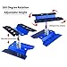 GoHobby RC Car Work Stand Aluminum Repair Workstation 360 Degree Rotation Lift Lower wScrew Tray Tools for 110 112 116 Scale Traxxas TRX4 Axial Arrma Redcat Losi RC Crawler Monster Truck Buggy Navy Blue - Image 4