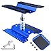 GoHobby RC Car Work Stand Aluminum Repair Workstation 360 Degree Rotation Lift Lower wScrew Tray Tools for 110 112 116 Scale Traxxas TRX4 Axial Arrma Redcat Losi RC Crawler Monster Truck Buggy Navy Blue - Image 2