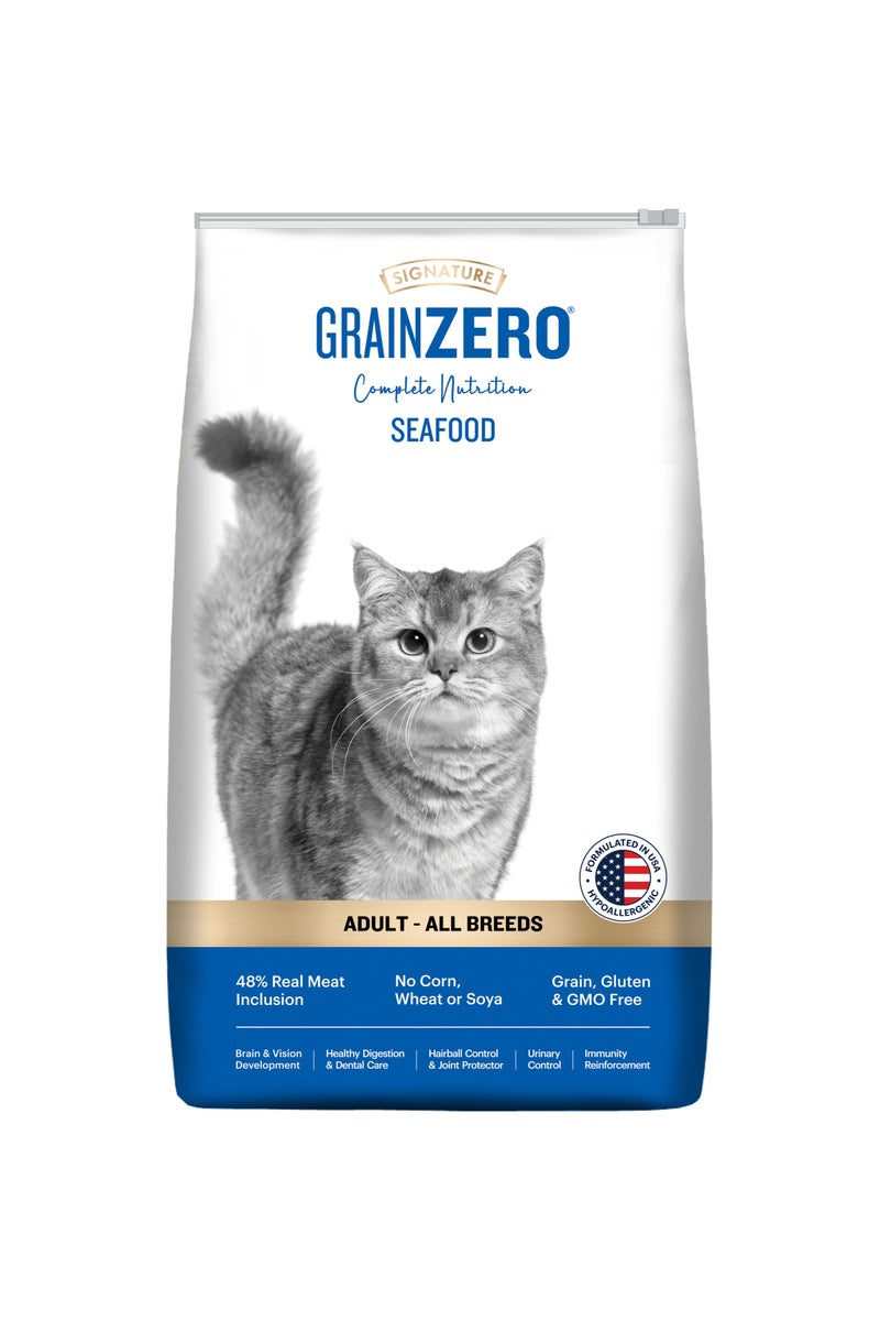 Grain Zero طعام جاف للقطط البالغة من المأكولات البحرية - Image 1