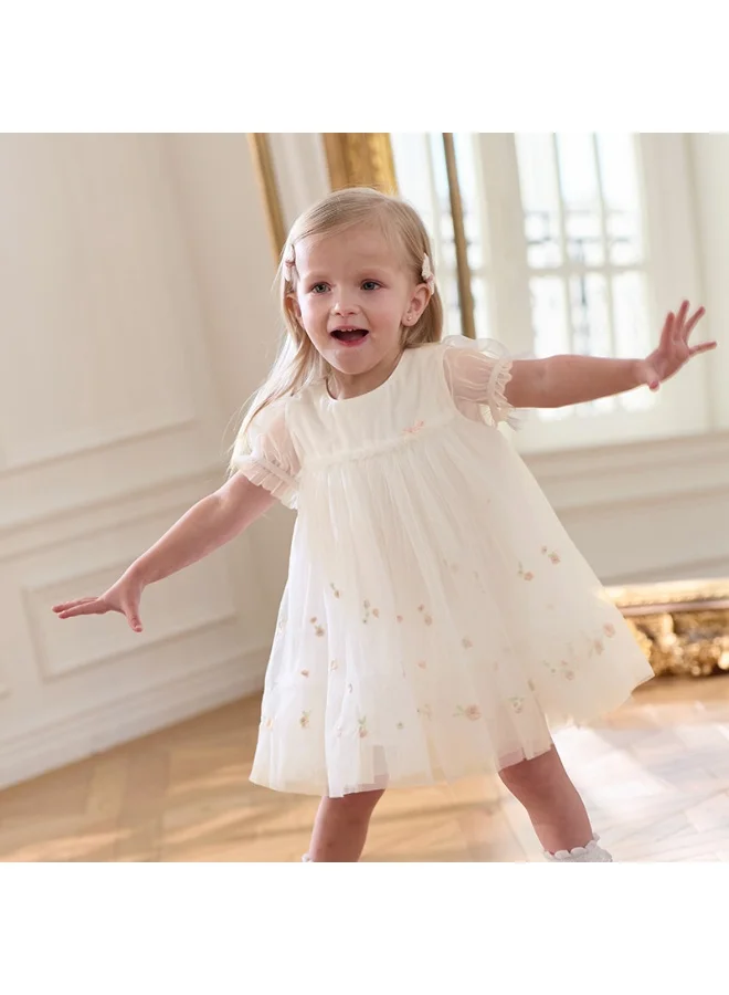 ديف اند بيلا فستان تول  مطرز للبنات