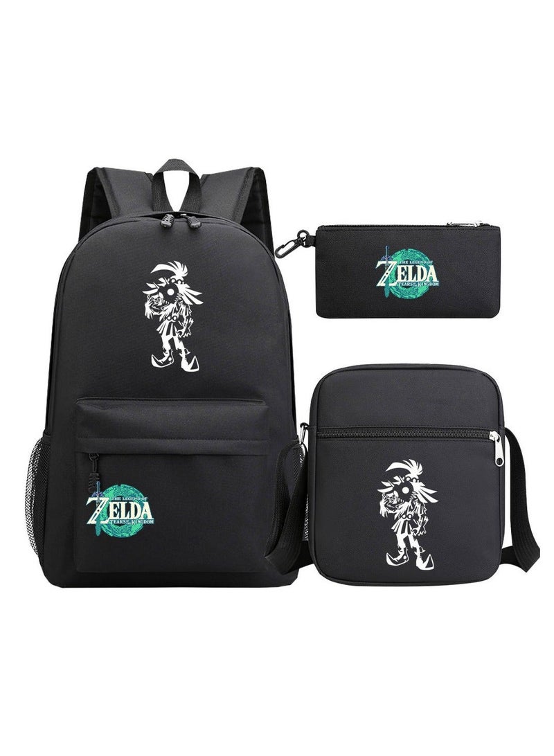 ZELDA Printed Youth Large Capacity Men's and Women's Shoulders