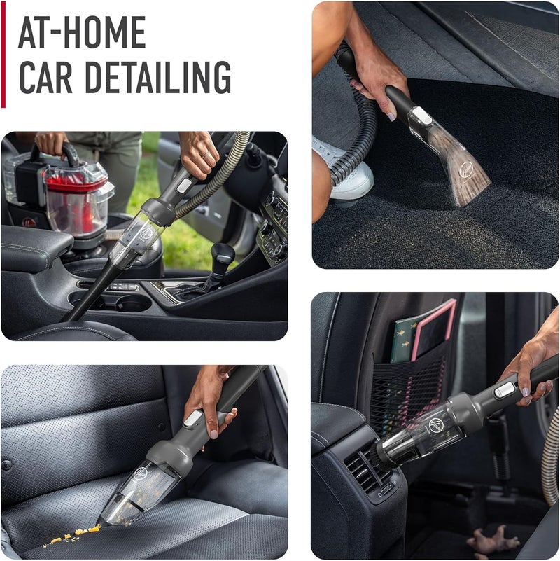 HOOVER مجموعة أدوات تنظيف السيارة من هوفر 4 قطع، أسود - Image 2