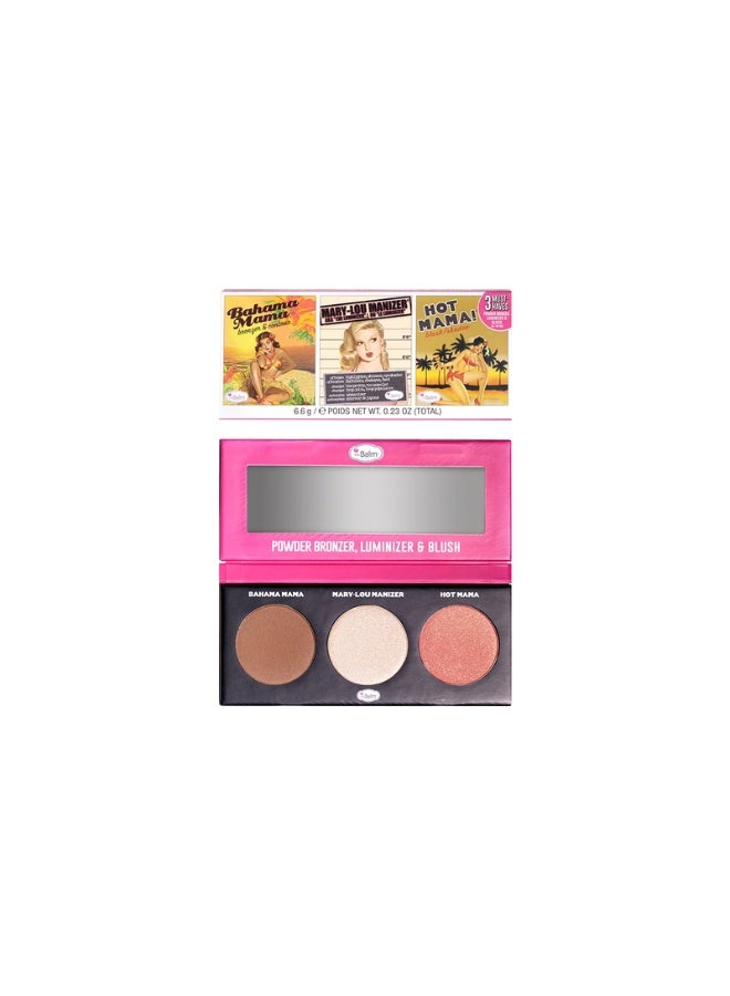 theBalm Powder Trio Bahama Mama, Mary-Lou Manizer, Hot Mama - Image 1