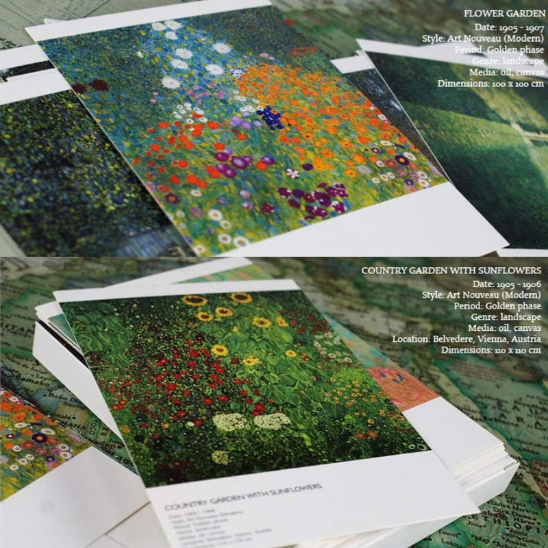 HOSTEESSCHOICE Gustav Klimt Postcard Set, 30 Pieces, 4 x 6 Inches, Perfect for Writing Thank You, Birthday, Festival, Sympathy or Condolence Messages - Image 5