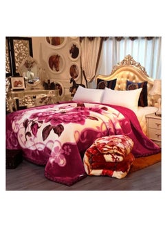 Multicolour Winter Blanket Size 2 * 2.20  Weight 6kg Korean industry