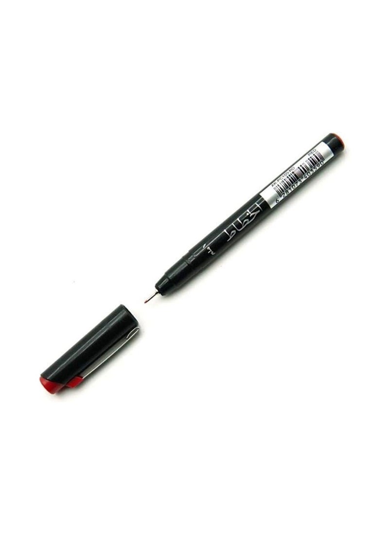 Al Khatat - 12-Piece Calligraphy Pen 1mm Tip Red Ink - Image 1