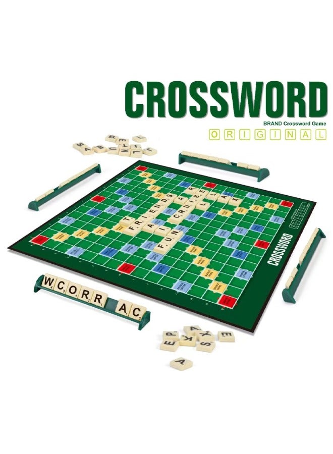 Crossword Board Game, Scrabble Board Game,Word Game for Kids Ages 8 and Up, The Classic Crossword Game with Case, Fun Family Crossword Game for 2-4 Players - Image 2