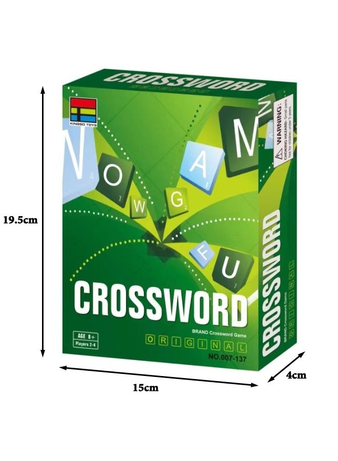 Crossword Board Game, Scrabble Board Game,Word Game for Kids Ages 8 and Up, The Classic Crossword Game with Case, Fun Family Crossword Game for 2-4 Players - Image 3