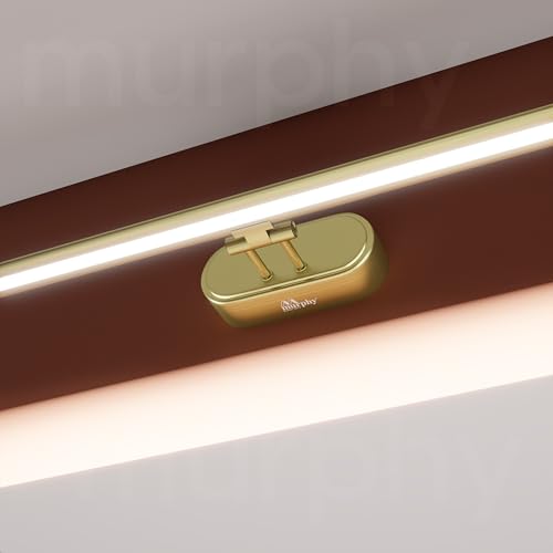 Murphy 6W Colour Changing 3in1 Brass Finish LED Mirror Light (Cool White, Warm White, Neutral White) | Adjustable Angle | Modern Vanity/Dressing/Bathroom Wall Light-Pack of 4 - Image 1