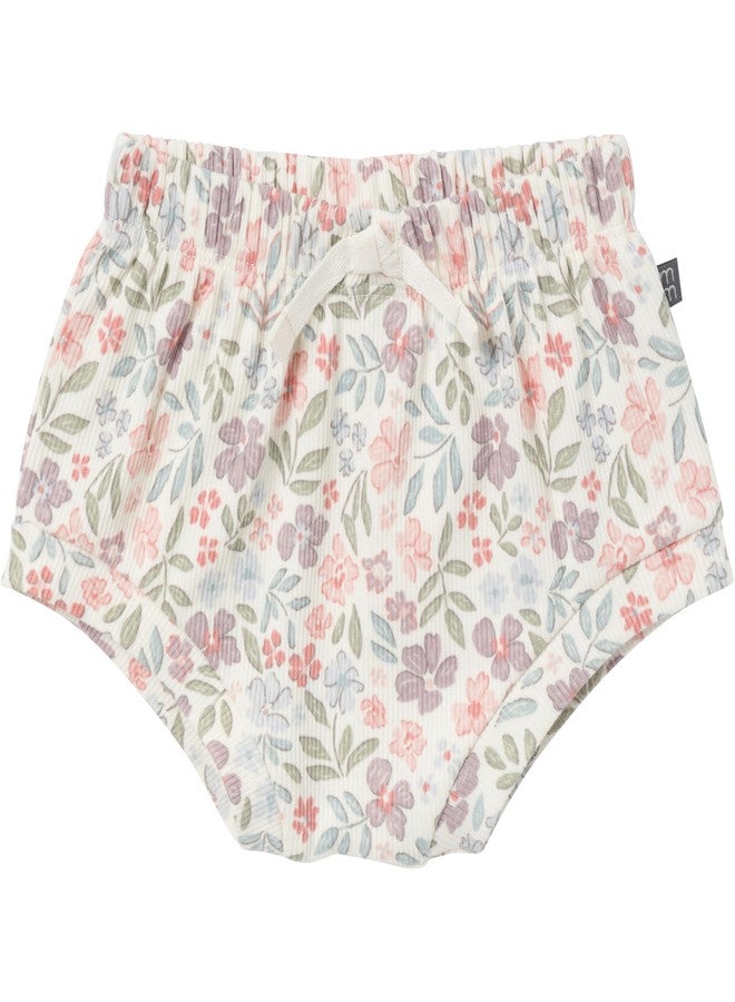 Modern Moments by Gerber Unisex Baby 4-pack Short-sleeve Bodysuits & Shortie Set, Ivory Garden/Medium Lilac, 18 Months - Image 5