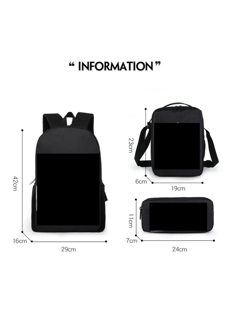 Generic - Cartoon anime backpack for primary and secondary school students, large capacity casual lightweight backpack, cartoon shoulder bag, pencil case, pencil case, and pencil case - Image 1
