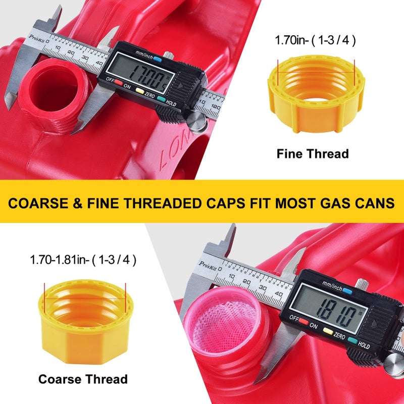 FOANRIY Long Gas Can Spout Replacement, Our replacement spout features a 10.2in extended nozzle (2in longer than standard). Gas can nozzle (3 Pack-Yellow) for 1/2/5/10 gal oil cans - Image 4