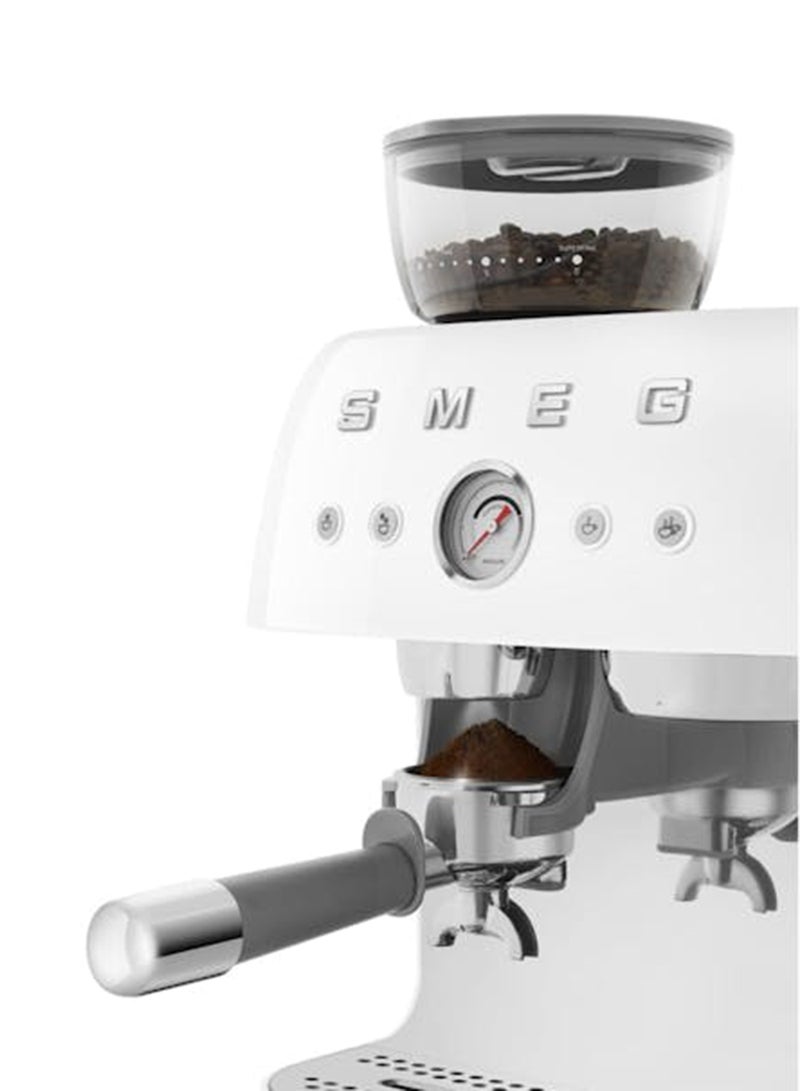 smeg ‘50’s Style’ Coffee Machine with Built in Grinder 0.25 kg 1650 W EGF03WHAU White - Image 4