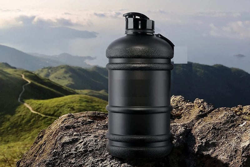 Overa Gym Water Bottle,Bodybuilding Water Bottle - Strong Durable 2.2 Litre Water Bottle with Handle,BPA Free Large Half Gallon Sports Water Bottles,for Gym Fitness Biking Outdoor Travel - Image 1