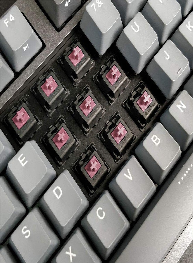 DURGOD Gaming Mechanical Keyboard with Cherry MX Silent Red Switches - 104 Key - Double Shot PBT - NKRO - USB Type C - for Gamer/Typist(Space Gray,ANSI/US) - Image 2