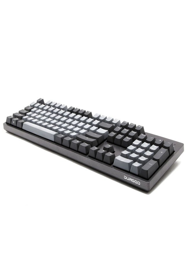DURGOD Gaming Mechanical Keyboard with Cherry MX Silent Red Switches - 104 Key - Double Shot PBT - NKRO - USB Type C - for Gamer/Typist(Space Gray,ANSI/US) - Image 4