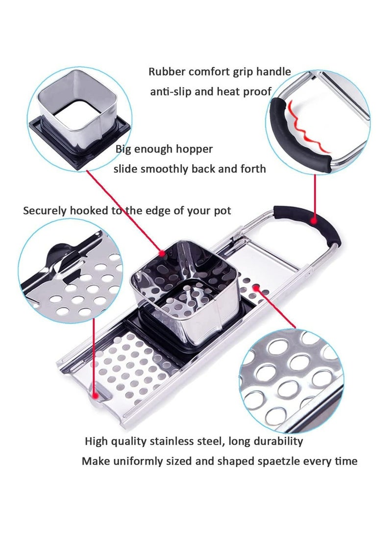 Oasisgalore Premium Grade Stainless Steel Spaetzle Maker with Comfort Grip Handle - Image 2