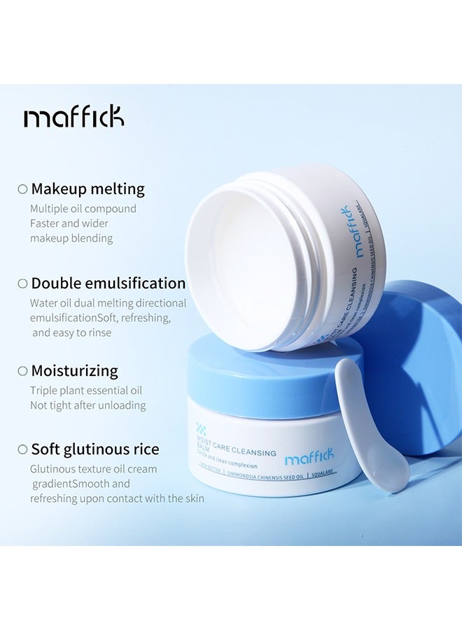 maffick Moist Care Cleansing Balm-Gentle and Clean Complexion, Deep Clear Cleansing Balm, All in One Facial Cleanser for Heavy Makeup Removal, Moisturized Finish with Plant Based Oil - Image 2