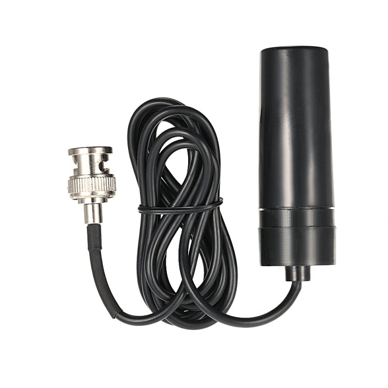 pH Electrode: 0.00-14.00pH Range ±0.1pH Accuracy - Durable Black ABS Construction Sensitive Crystal Ball Probe for Laboratory Water Testing Aqueous Solution Measurement - Image 1