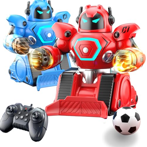 OBEST Remote Control Fighting Robots Set of 2 RC Ejecting Battle Robot with Adjustable Sound Light Fun Electronic Battle Bots Toys Christmas Birthday Gifts for Age 6 Year Old Kids Boys - Image 1