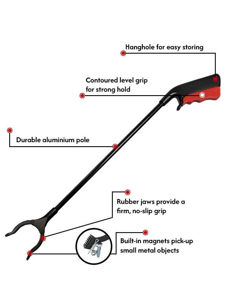 Hi Care Litter Picker 84cm Grabber Tool Garbage Tool Trash Picker Long Handy Waste Picker Grabber Reacher Tool Garbage Pick up Stick  - Image 4
