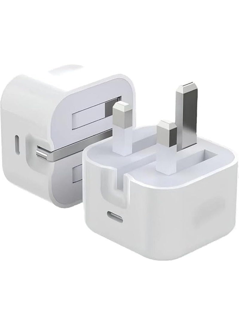 شاحن سريع من النوع C بقوة 35 واط | محول طاقة USB-C أصلي قابل للطي مع كابل بطول 1 متر من النوع C إلى النوع C | شحن سريع لأجهزة iPhone 16 و15 Pro Max وSamsung S24 وHuawei التي تعمل بمنفذ USB-C - أبيض - Image 1