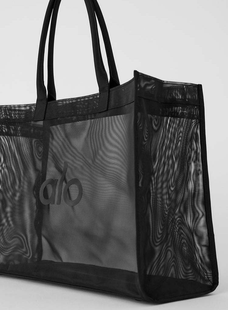 alo alo yoga mesh bag Yoga Fitness shoulder bag Beach Tote Clear storage bag - Image 3