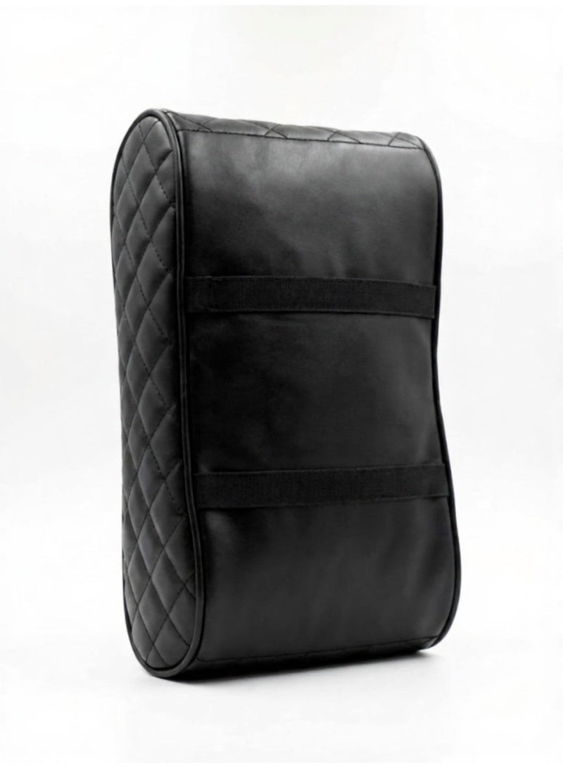 وسادة مسند ذراع وحدة التحكم المركزية مصنوعة من الميموري فوم لمعظم انواع السيارات - اسود - Image 3