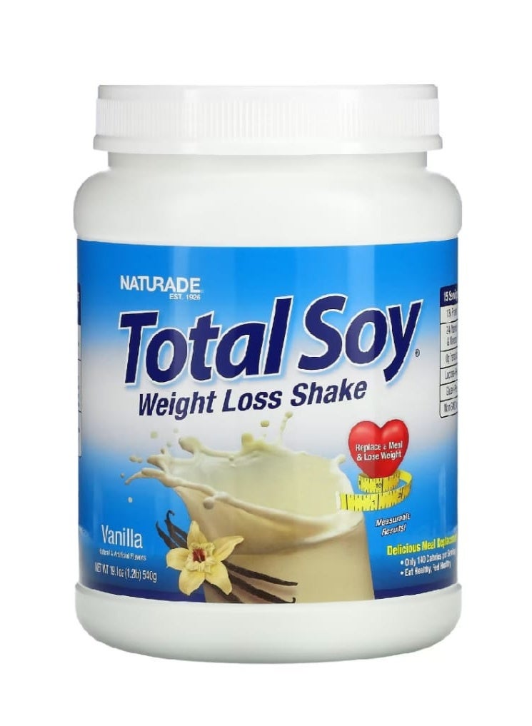 ناتورادي ميلك شيك الصويا لإنقاص الوزن بنكهة الفانيليا 1.2 رطل (540 جم) - Image 1